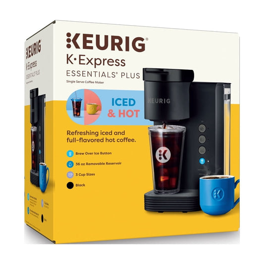Keurig K-Express Essentials Cafetera de cápsulas K-Cup de una porción, color negro