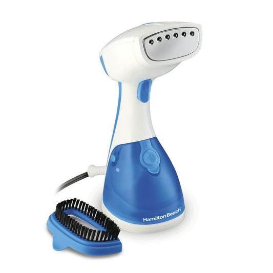 Hamilton Beach Garment Steamer de Mano para Ropa, Ropa de Cama, Cortinas, Viajes, Blanco, 11556