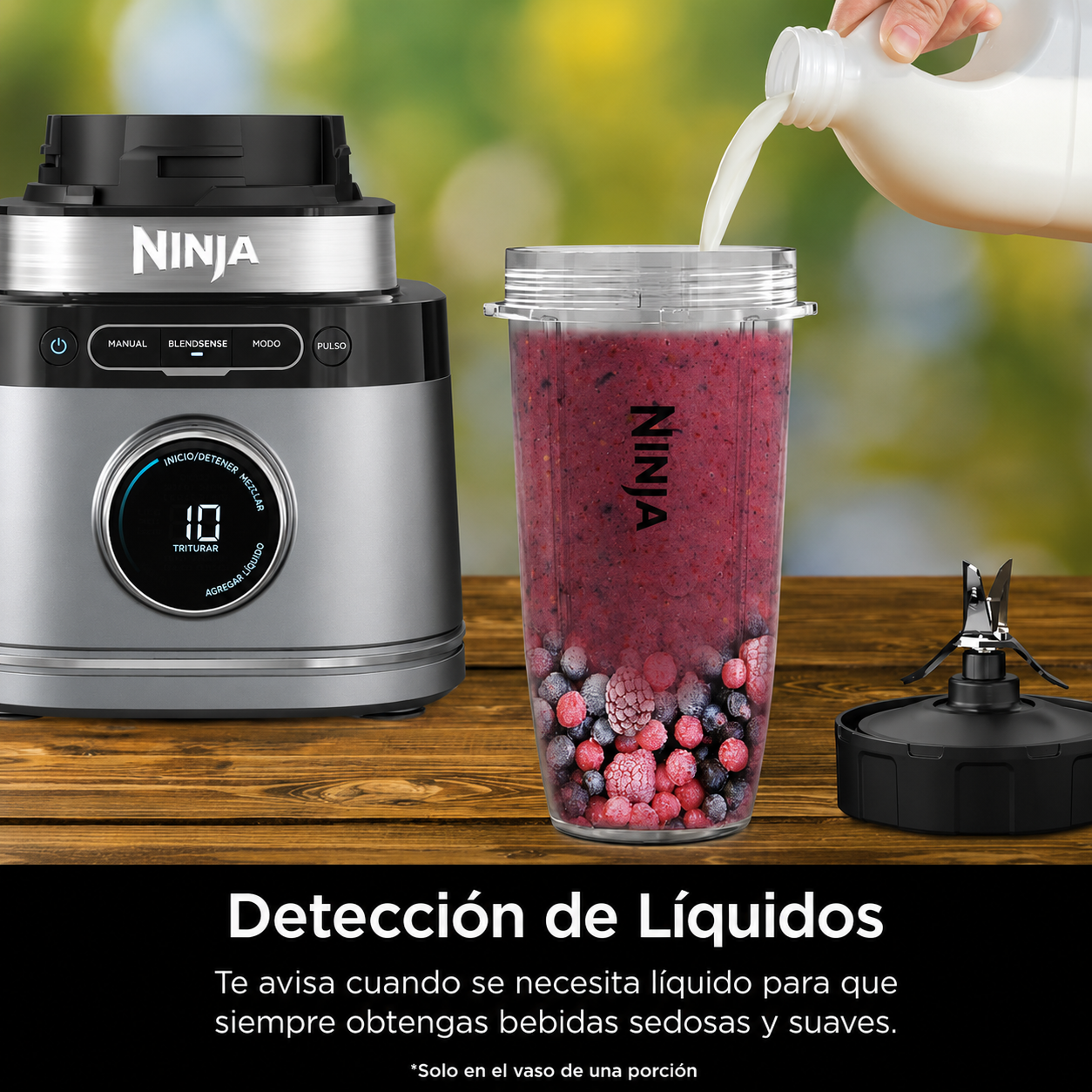 Ninja Detect Kitchen System Power Blender + Procesador tecnología Blendsense TB400 1700W
