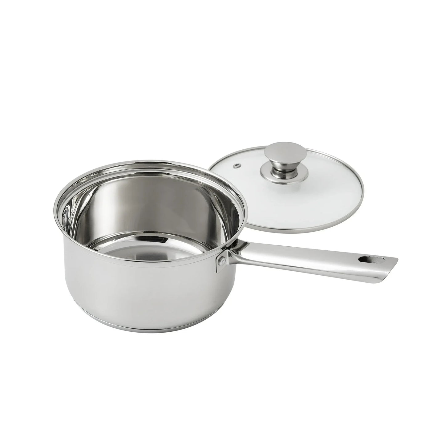 Mainstays Juego de Utensilios de Cocina y Sartenes de Acero Inoxidable Antiadherente de 10 Piezas