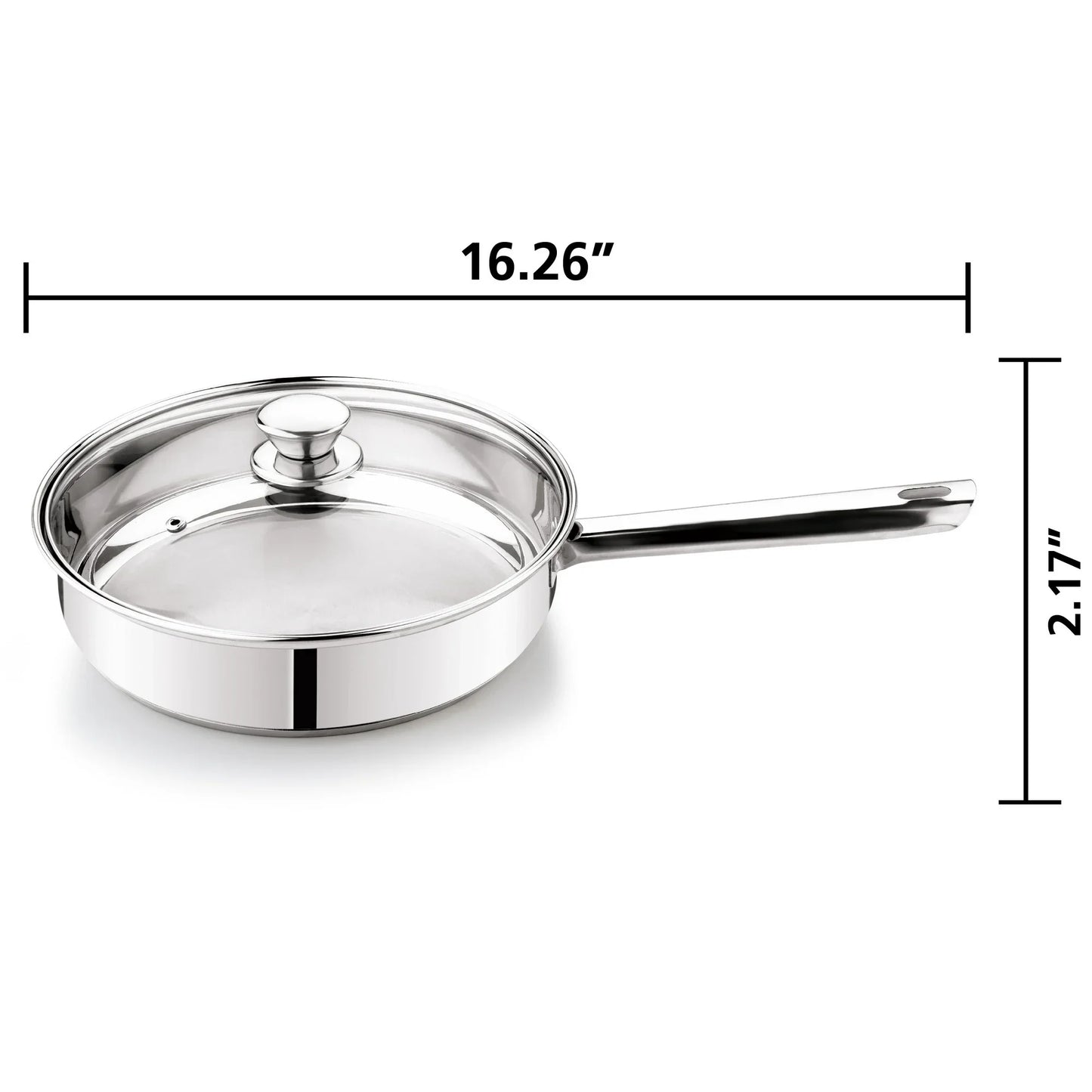 Mainstays Juego de Utensilios de Cocina y Sartenes de Acero Inoxidable Antiadherente de 10 Piezas