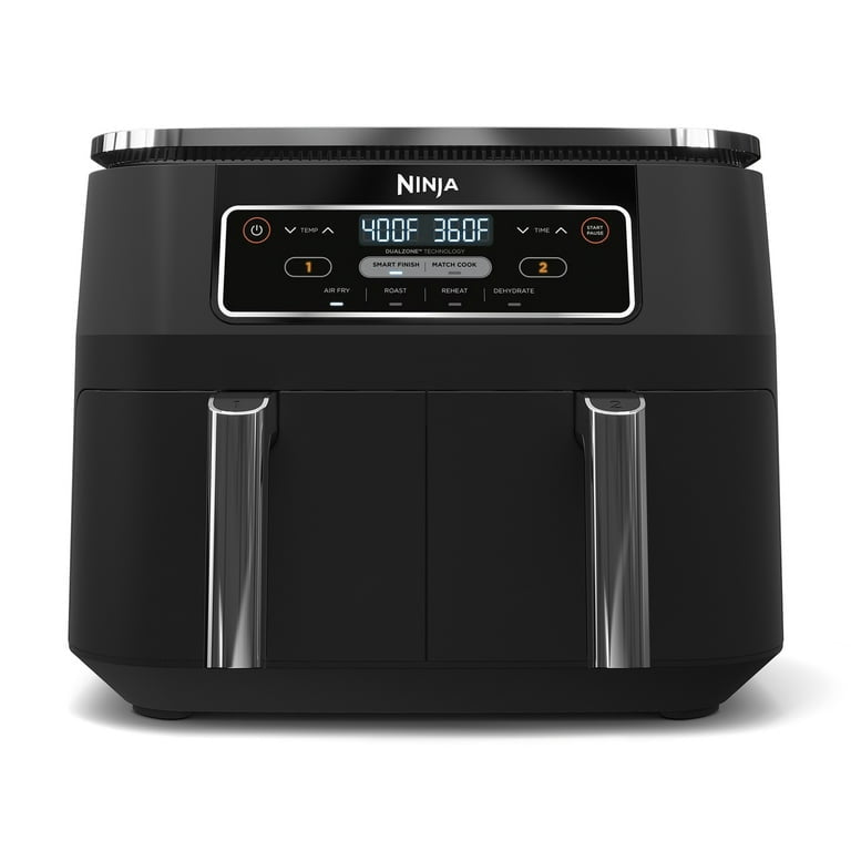 Foodi 4-in-1 8-Quart Ninja Freidora sin Aceite de 2 Cestas Tecnología DualZone DZ100