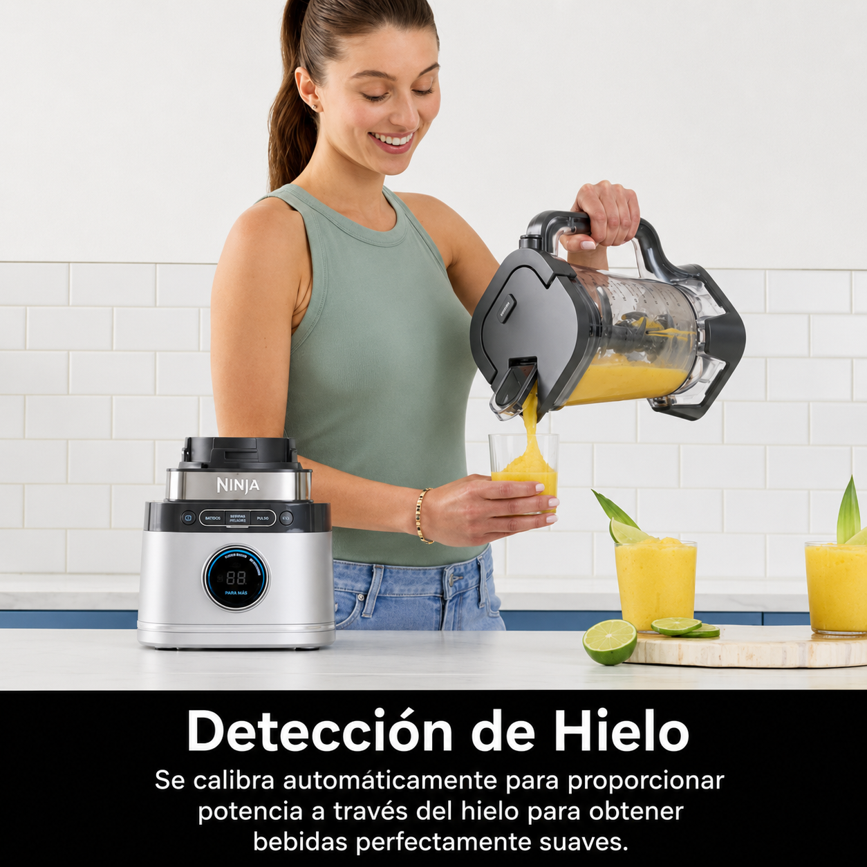 Ninja Detect Kitchen System Power Blender + Procesador tecnología Blendsense TB400 1700W