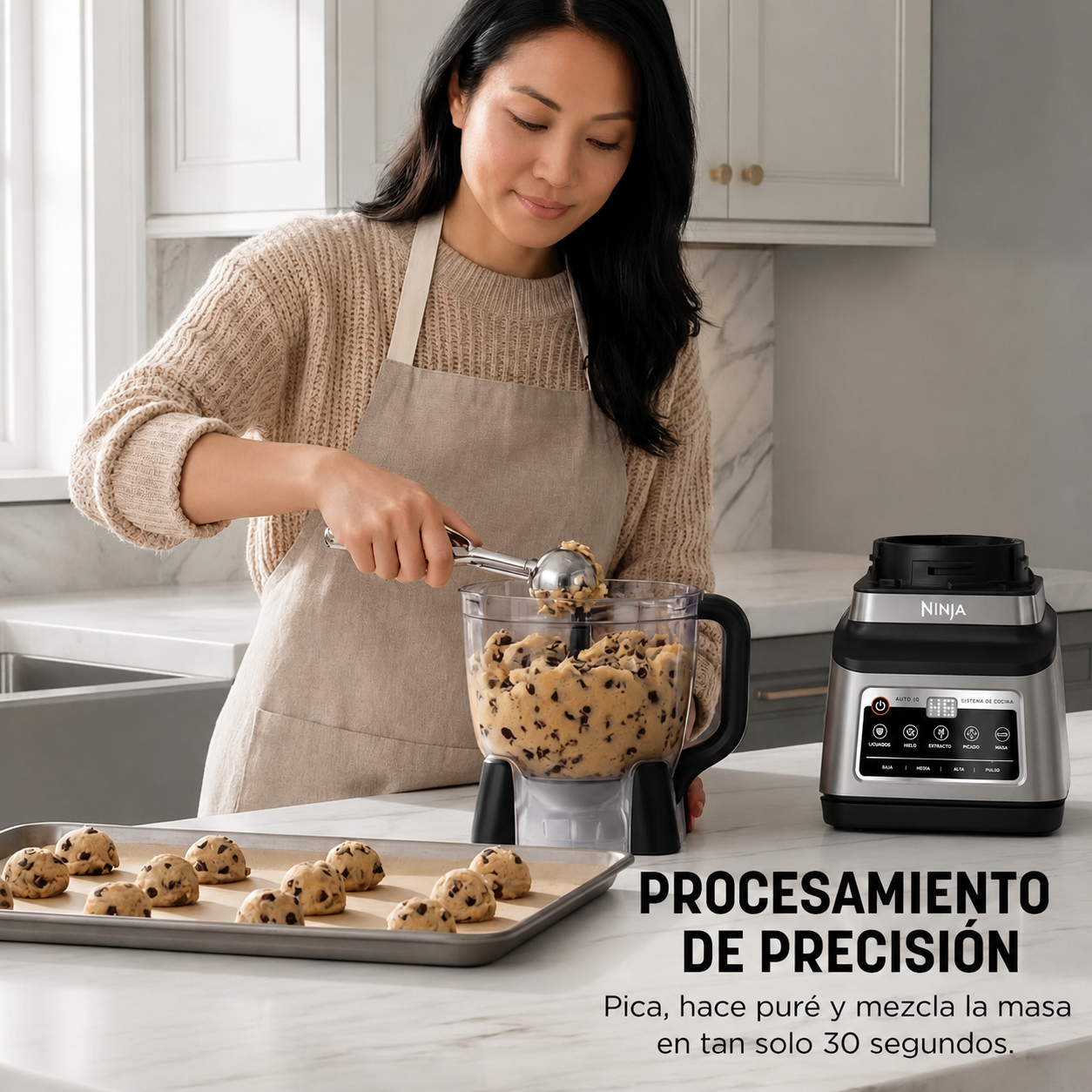 Sistema de cocina Ninja Profesional Más con Auto-iq y 72 oz. Total de Trituración Licuadora, BN800