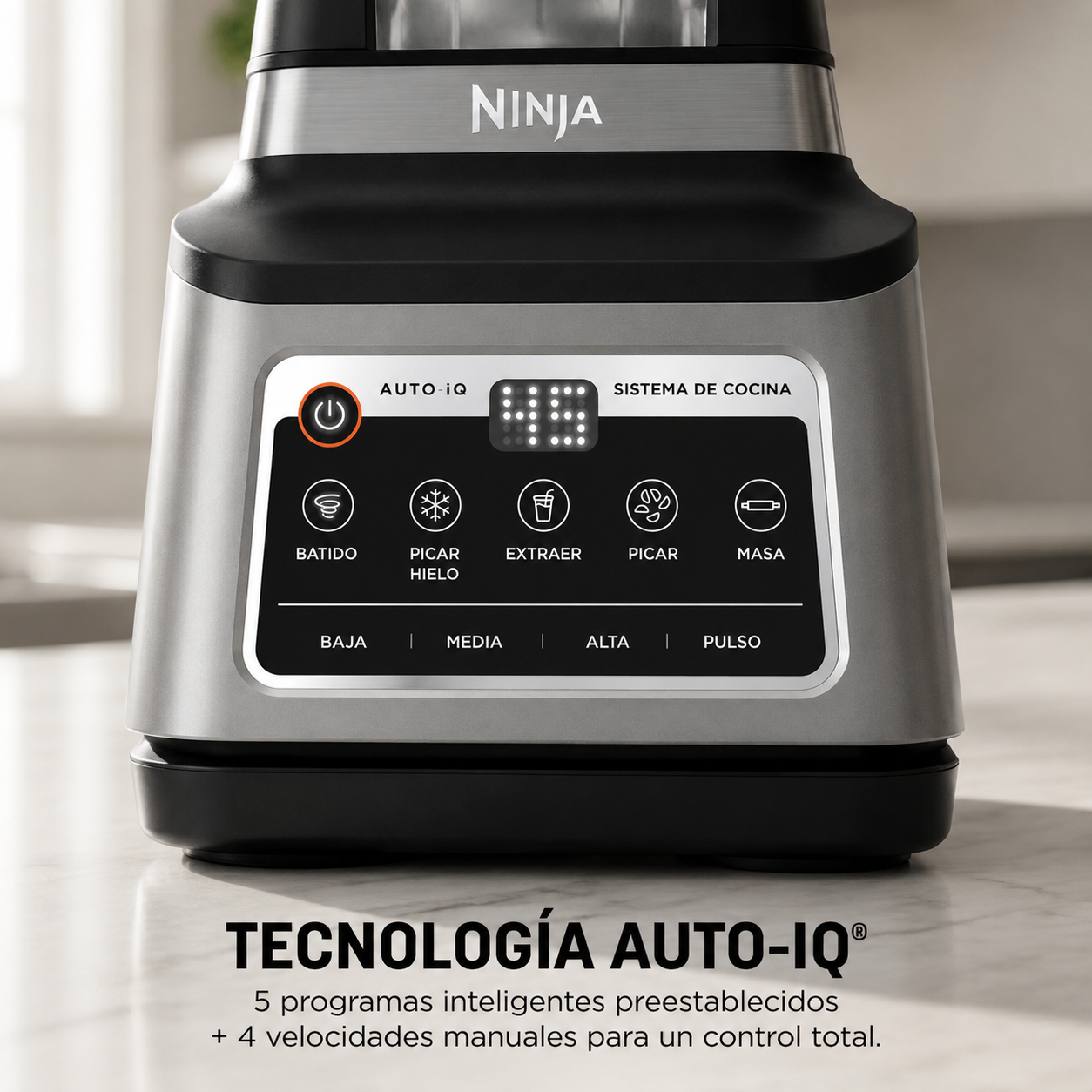 Sistema de cocina Ninja Profesional Más con Auto-iq y 72 oz. Total de Trituración Licuadora, BN800