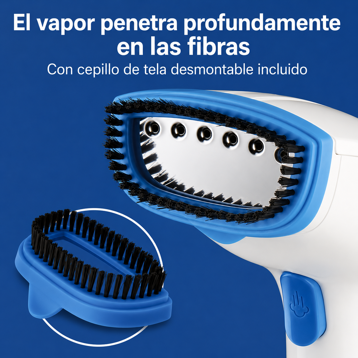Hamilton Beach Garment Steamer de Mano para Ropa, Ropa de Cama, Cortinas, Viajes, Blanco, 11556