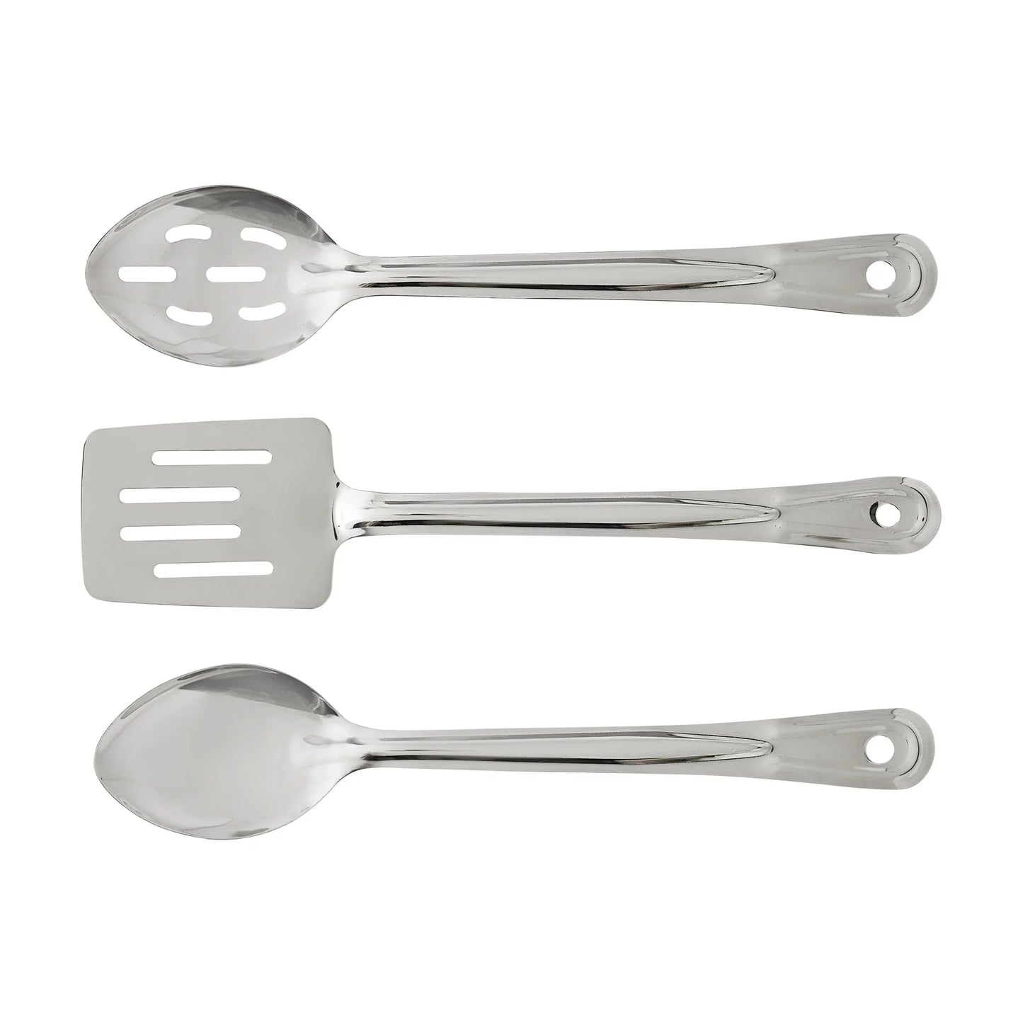 Mainstays Juego de Utensilios de Cocina y Sartenes de Acero Inoxidable Antiadherente de 10 Piezas